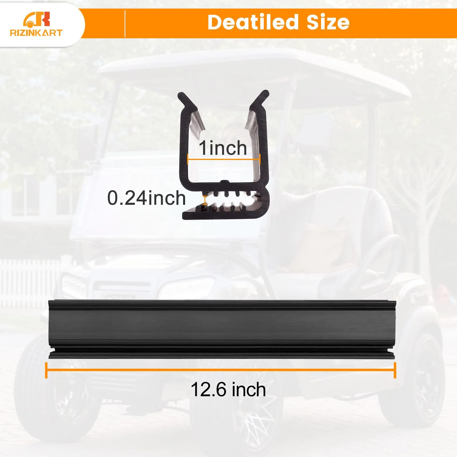 RIZINKART Windshield Sash Clips for Club Car DS, Precedent image 3