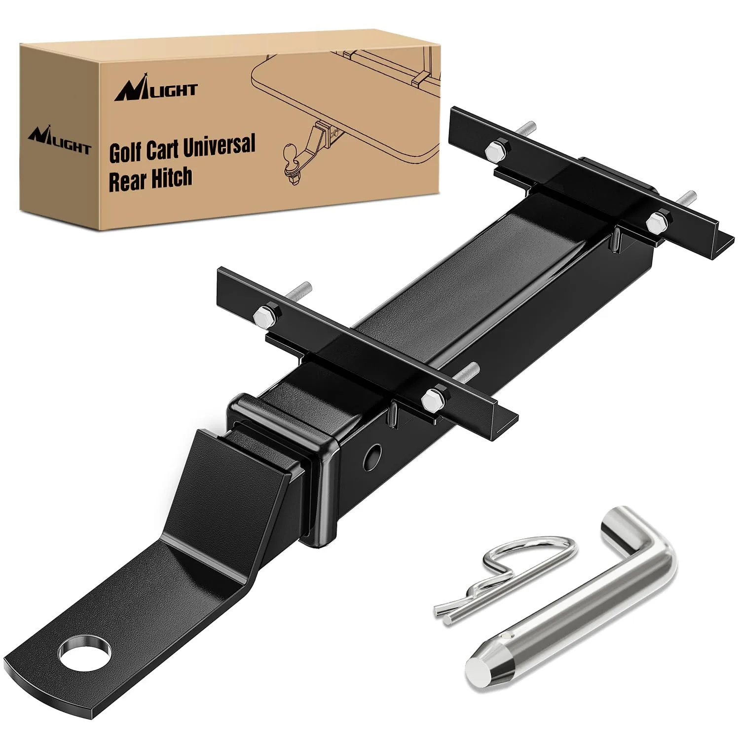 Nilight 2" Receiver Trailer Hitch for Golf Carts — MPN 92225B