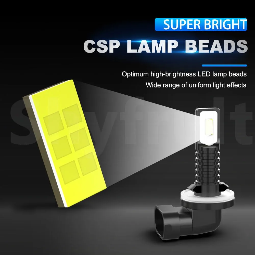 Shyfrult LED Fog Light Bulbs for E-Z-GO and Club Car image 2