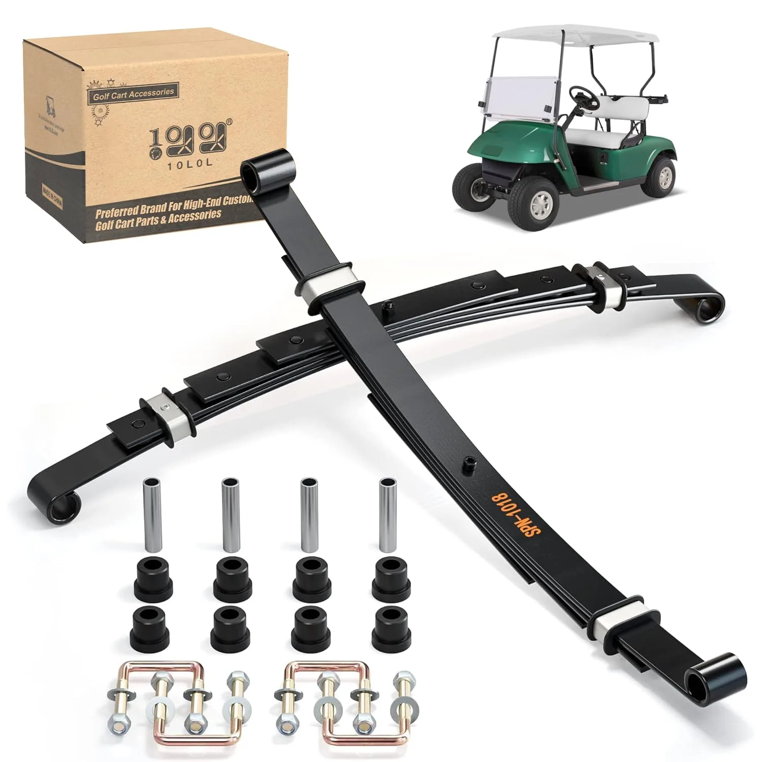 10L0L Rear 4-Leaf Spring Kit for E-Z-GO TXT — 74207-G02 72618-G01