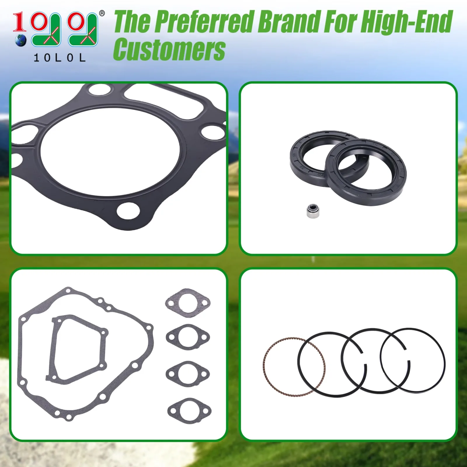 10L0L Engine Gasket Rebuild Kit for Yamaha G11 G16 G20 image 3