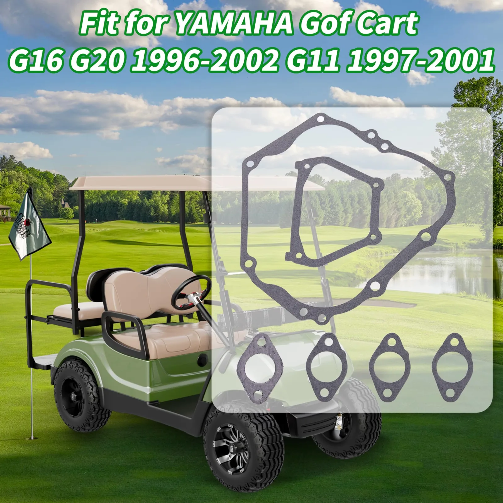 10L0L Engine Gasket Rebuild Kit for Yamaha G11 G16 G20 image 4