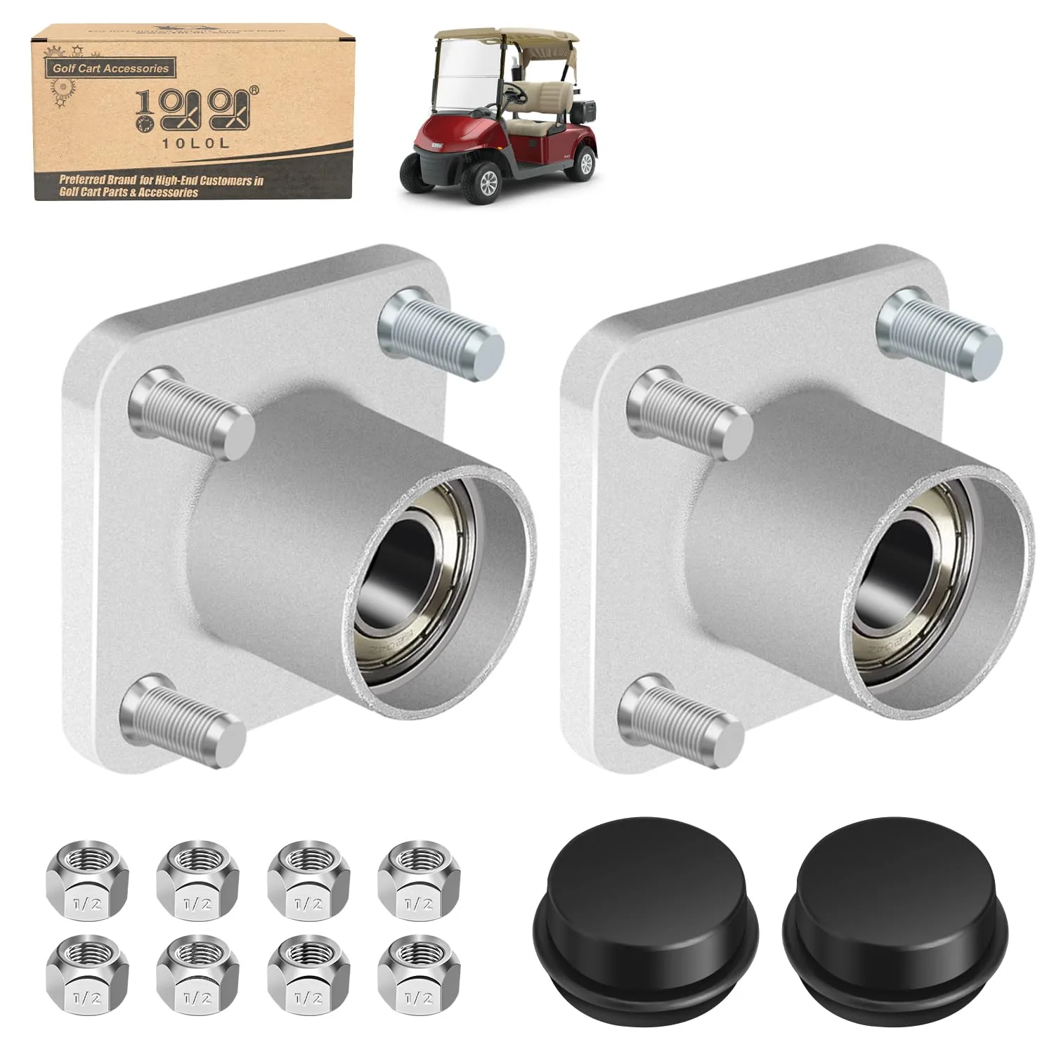 10L0L Front Wheel Hub Assemblies for E-Z-GO RXV