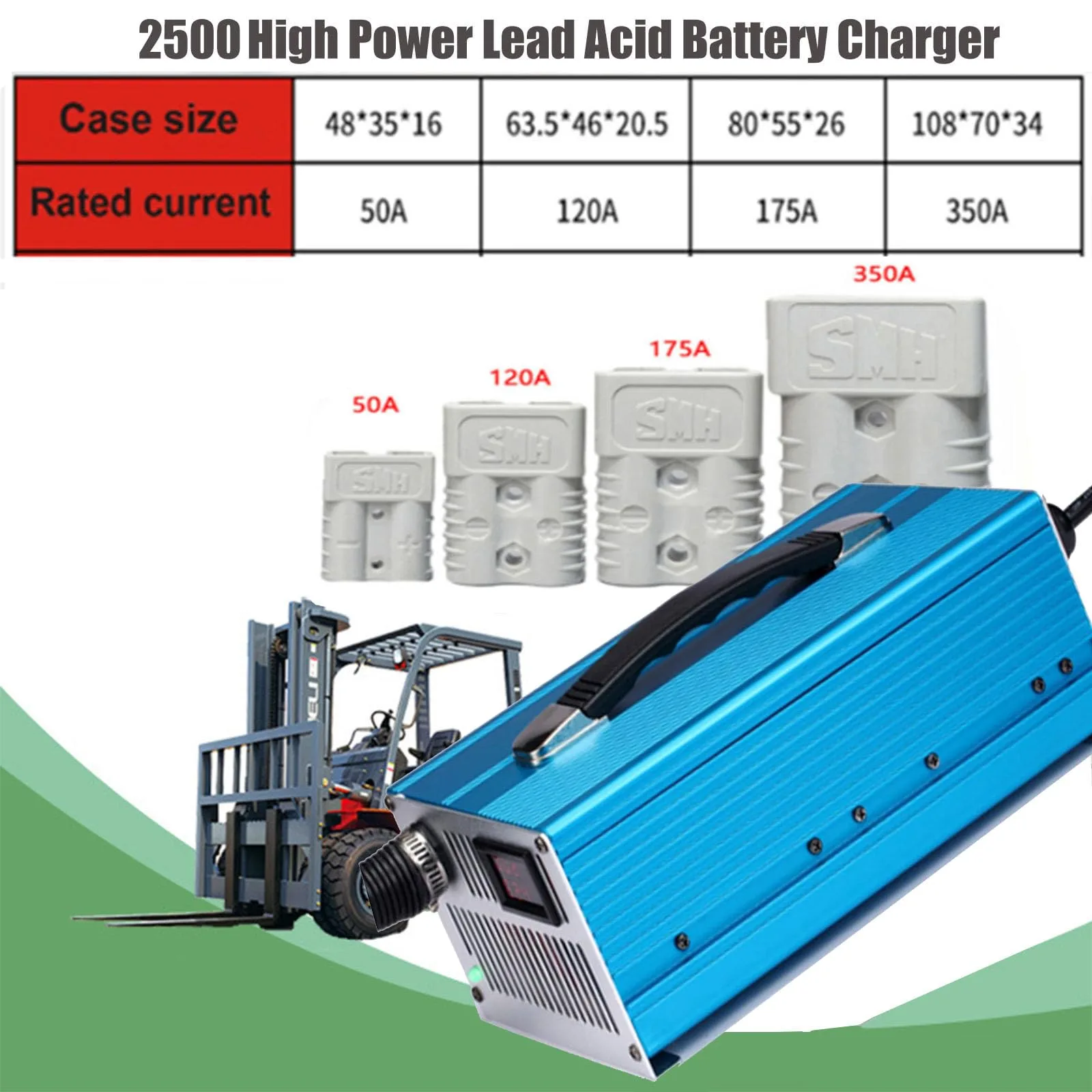 HYDTGZ 36V 40A Battery Charger with Anderson Plug — MPN 50A-65843688 image 2