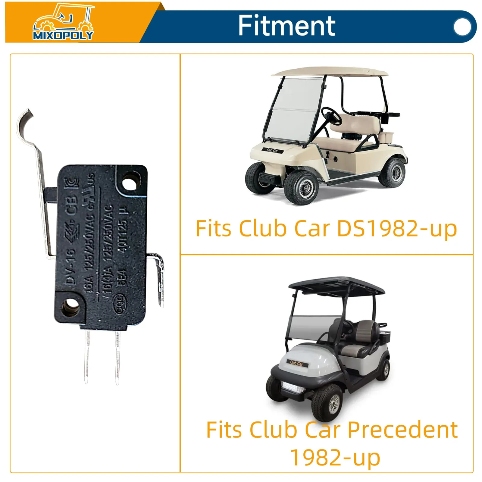 Mixopoly Micro Switch for Club Car DS, Precedent & Tempo image 3