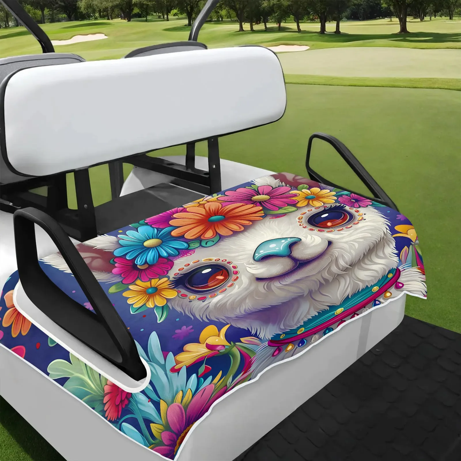 Tiveruda Golf Cart Seat Cover for Double Seats