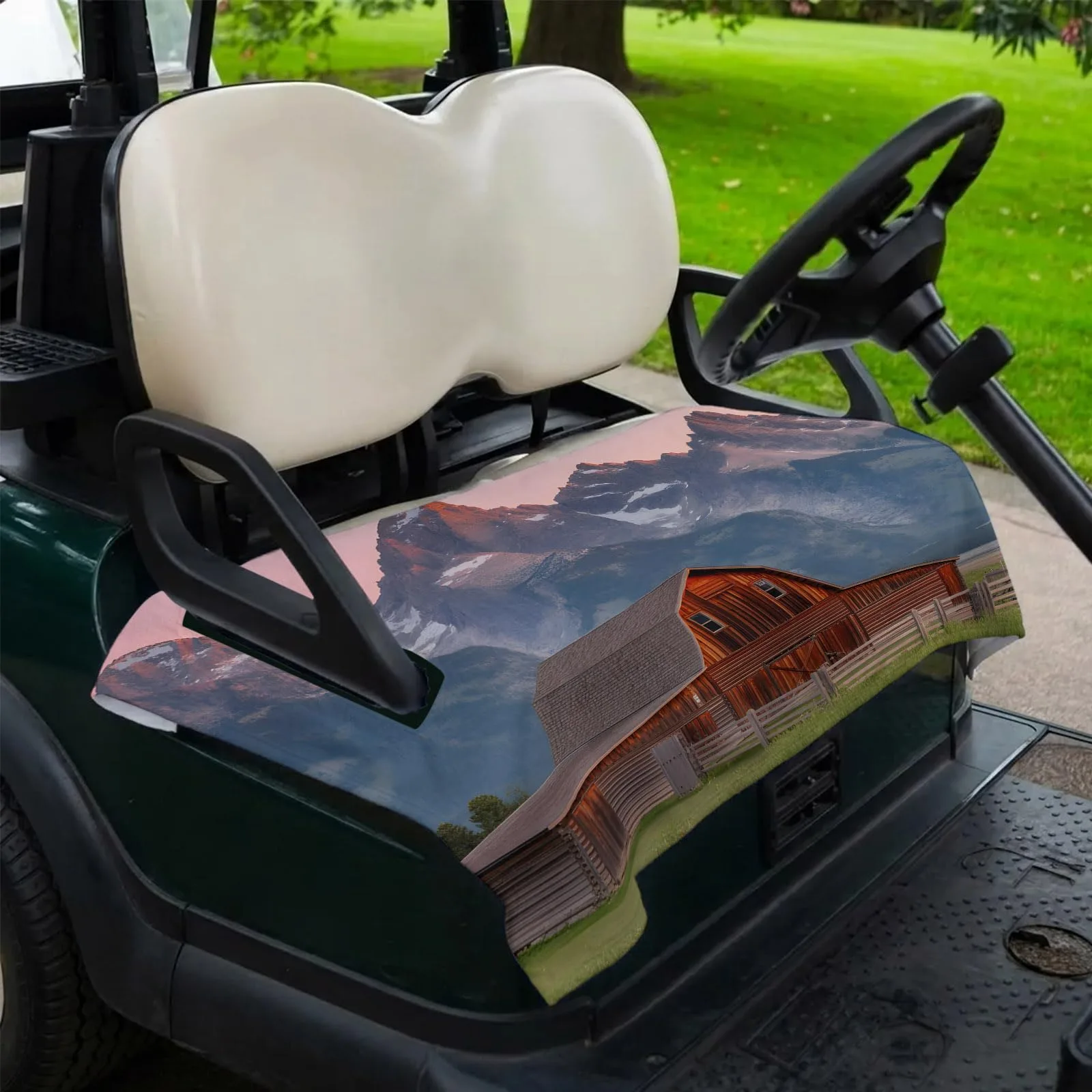 DecorLovee 51 x 31 in Microfiber Golf Cart Seat Cover for 2-Seater – DLE202606101781062736278019031 image 2