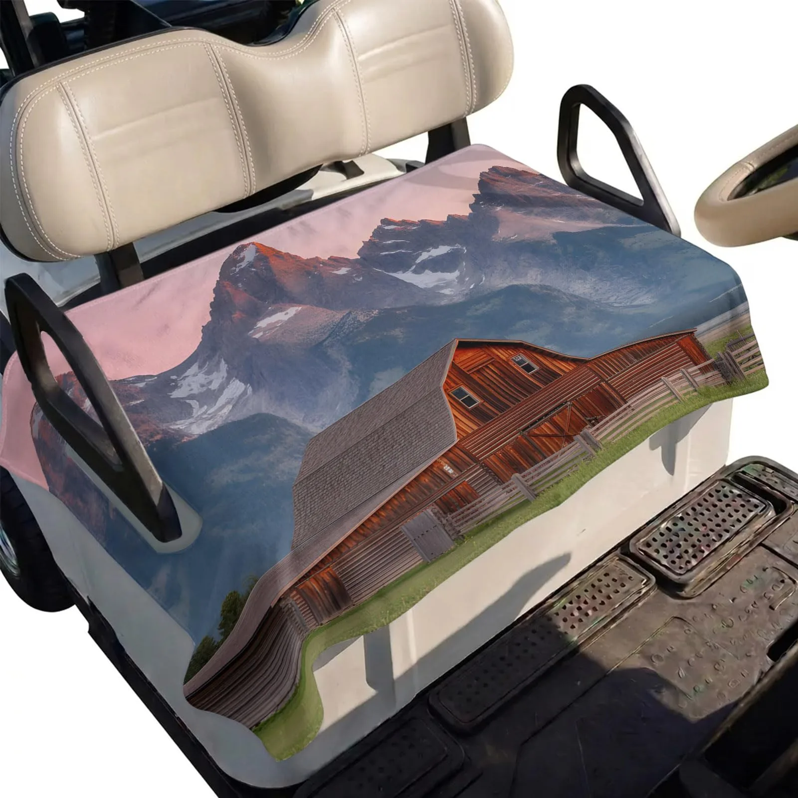 DecorLovee 51 x 31 in Microfiber Golf Cart Seat Cover for 2-Seater – DLE202606101781062736278019031