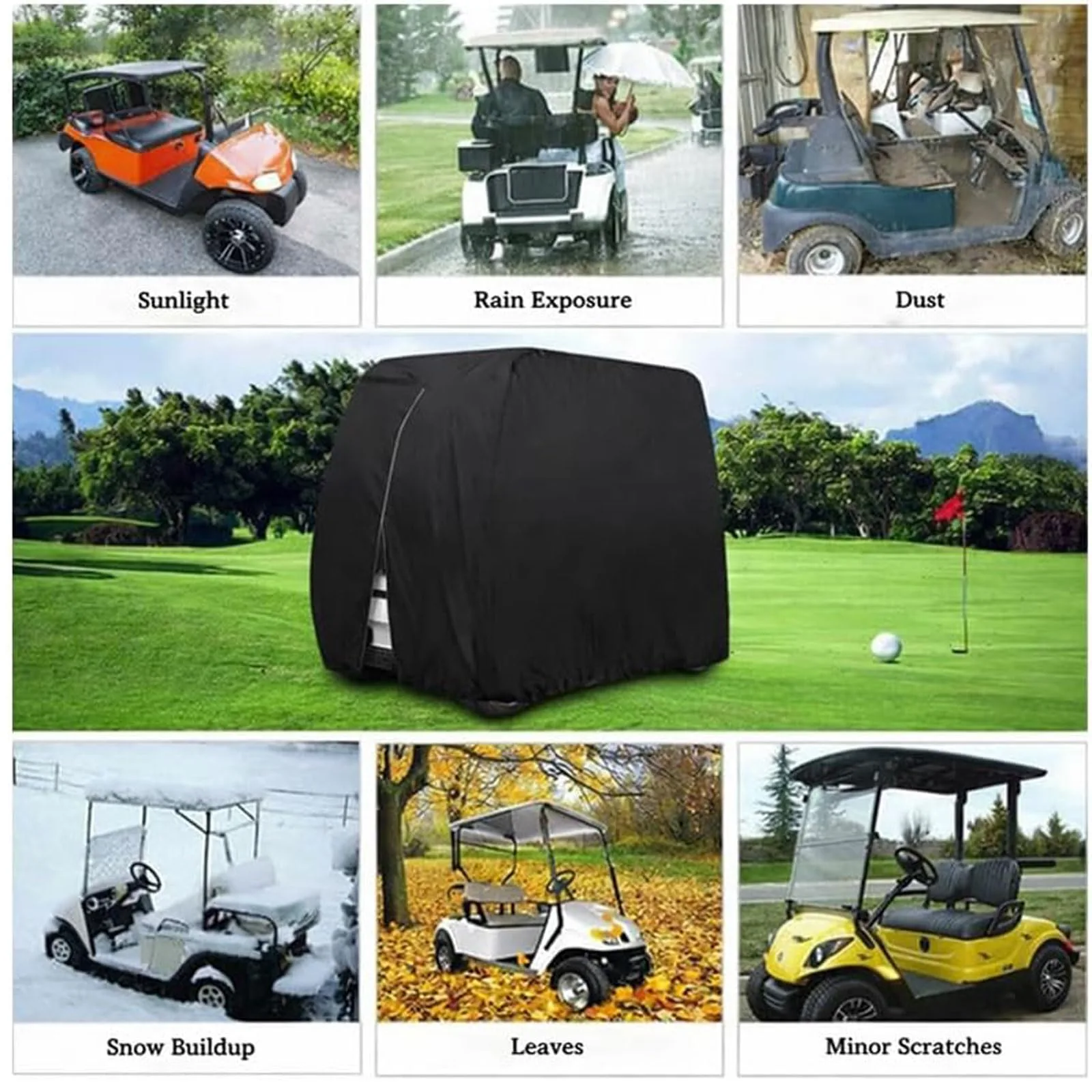 ZINQATUN Golf Cart Cover for Lifted Epic E40L 2020-2026 image 3