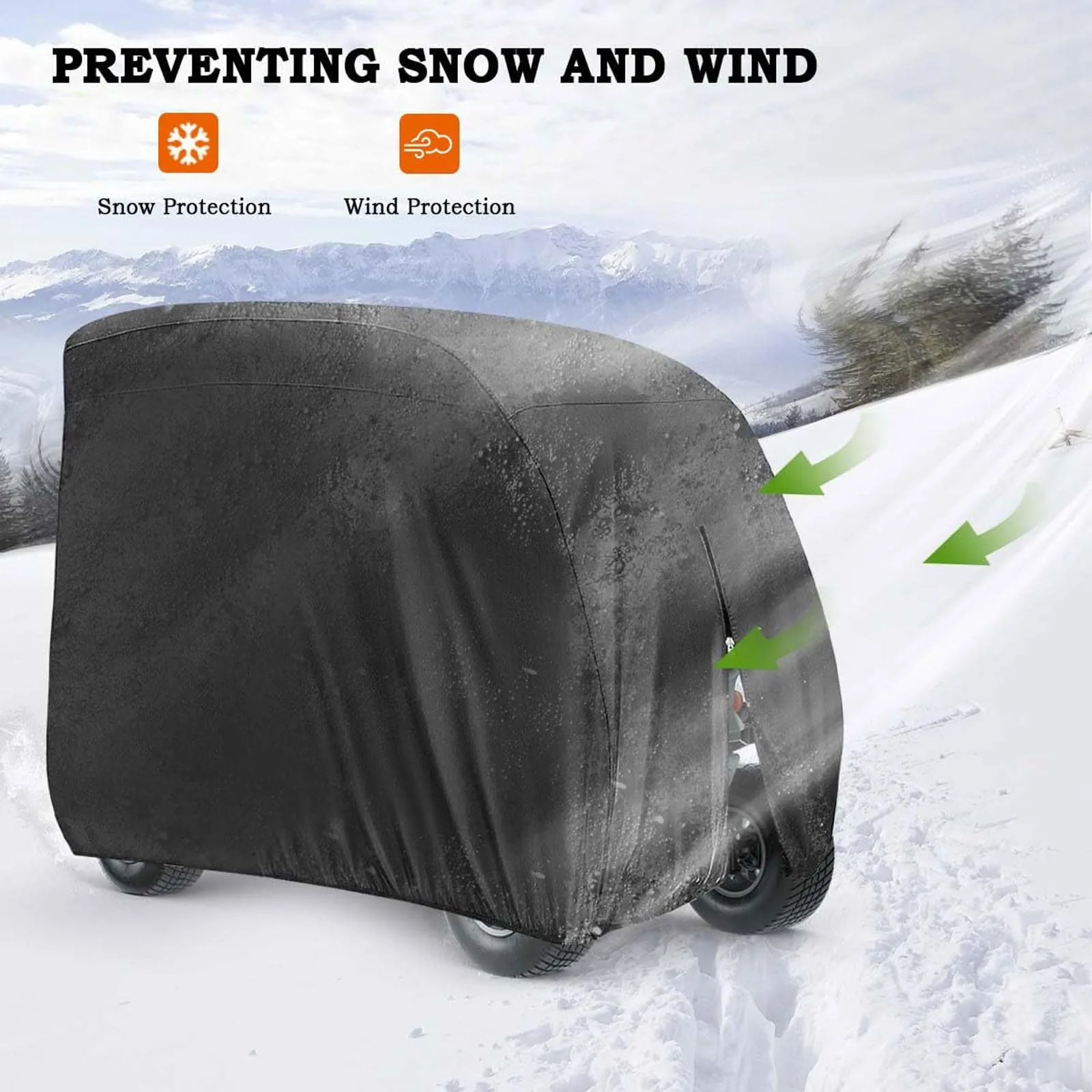 ZINQATUN Golf Cart Cover for Lifted Epic E40L 2020-2026 image 4