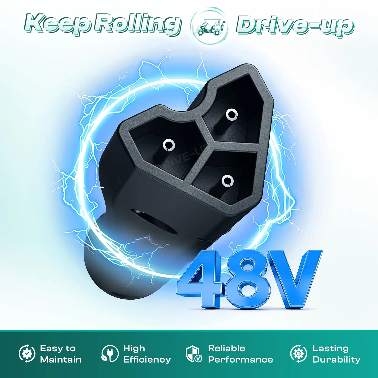 DRIVE UP 48V Charger Plug for EZGO RXV - DU00085 image 2