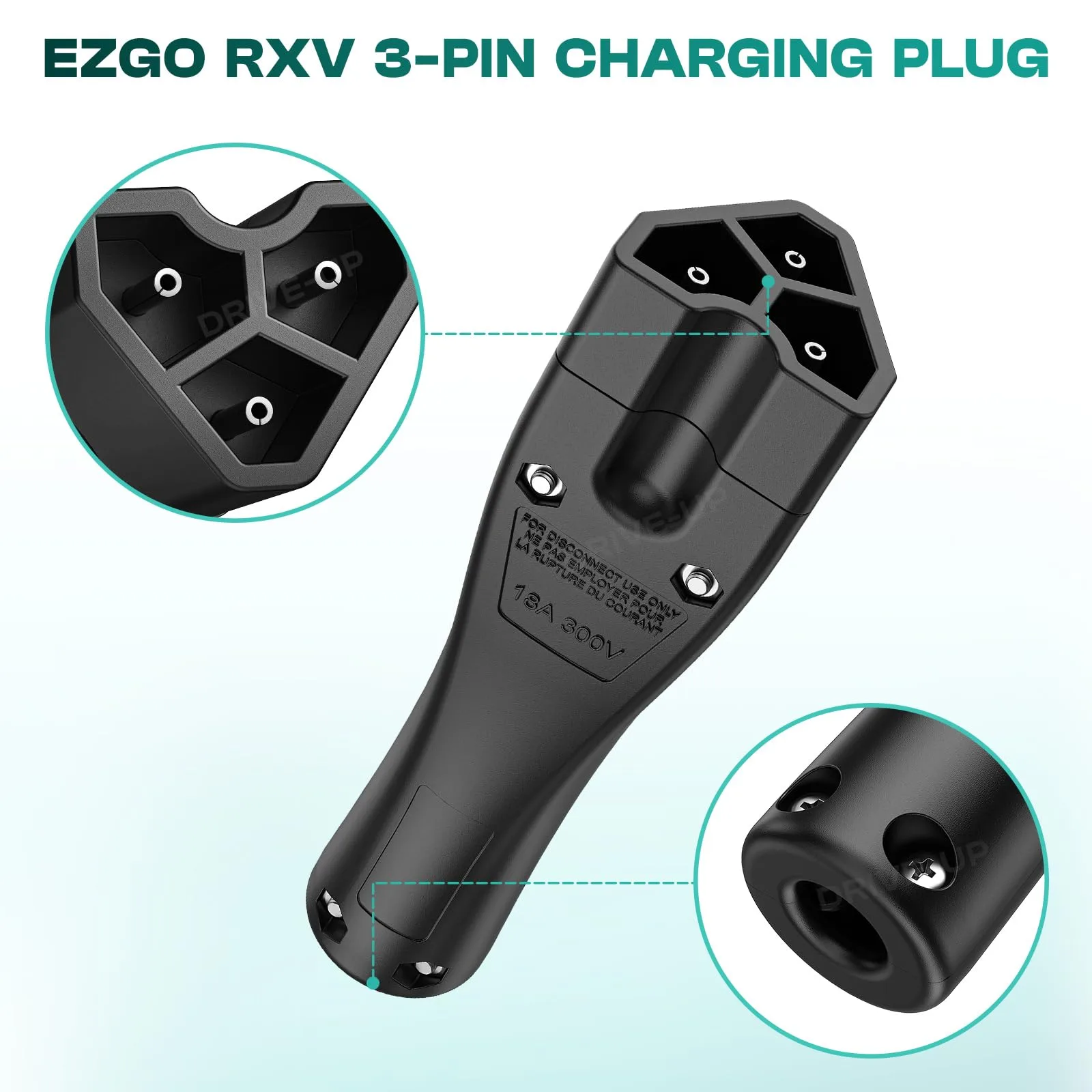DRIVE UP 48V Charger Plug for EZGO RXV - DU00085 image 3