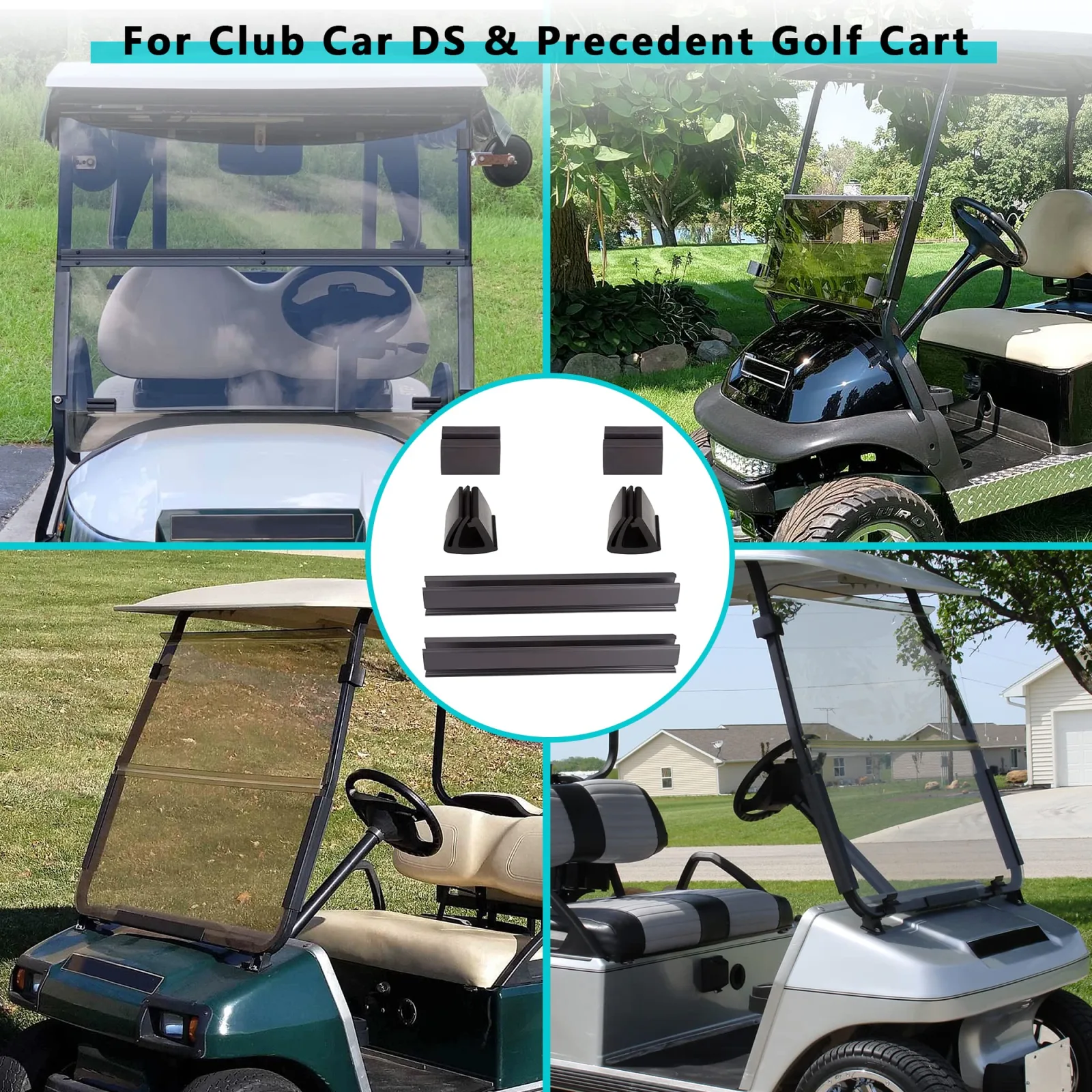 10L0L Club Car Windshield Mounting Clip Kit image 4