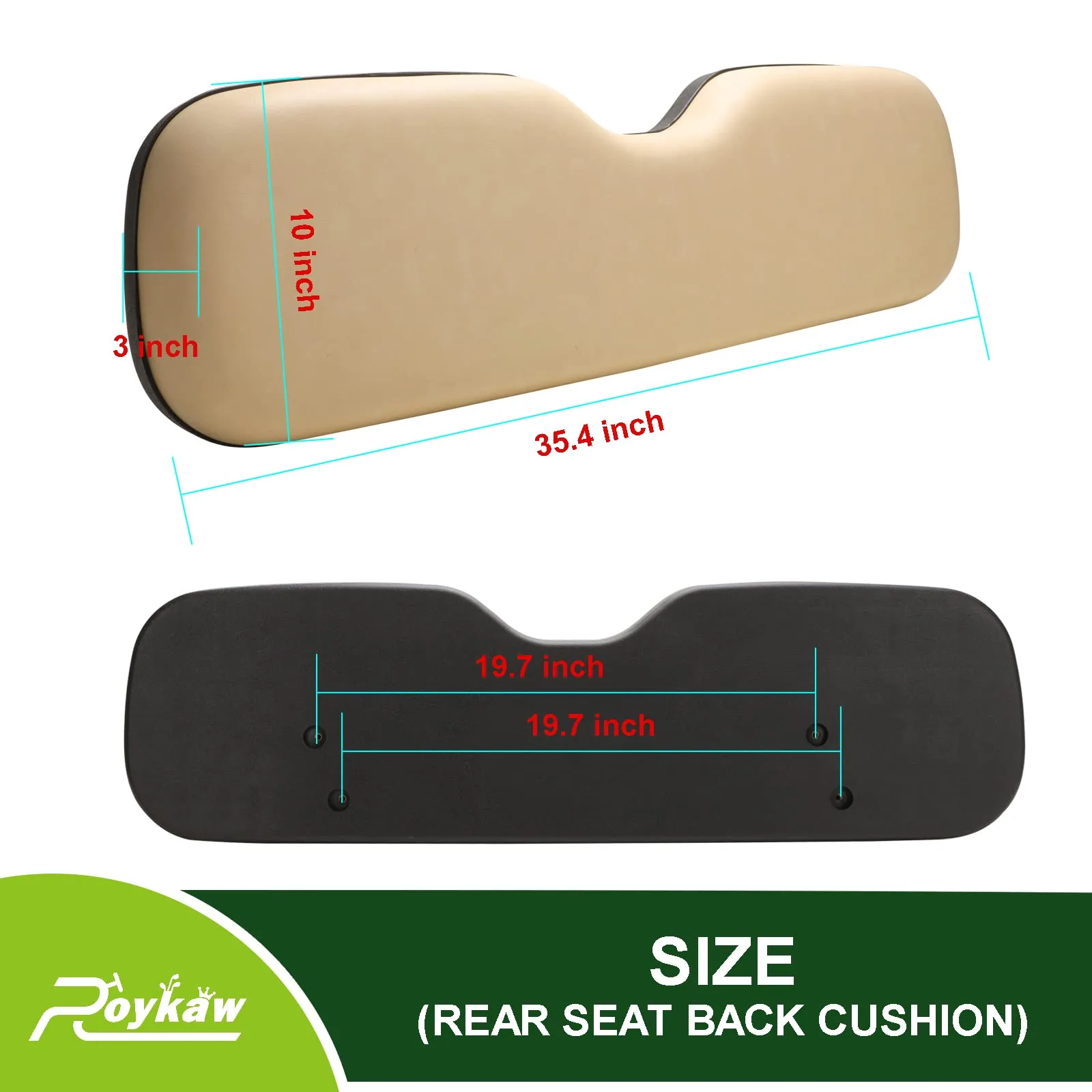 Roykaw E-Z-GO TXT/Medalist Seat Replacement Cushions image 2