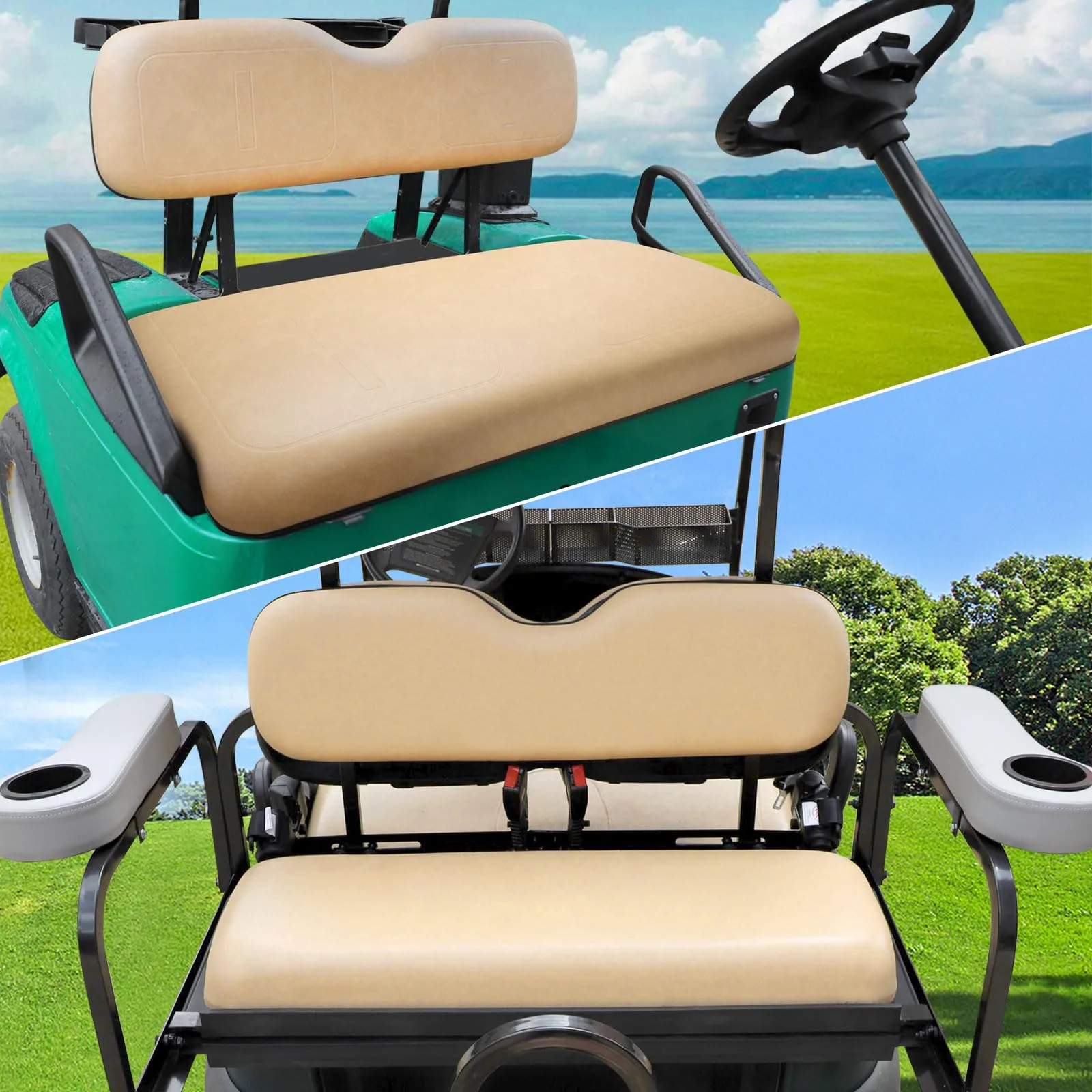 Roykaw E-Z-GO TXT/Medalist Seat Replacement Cushions