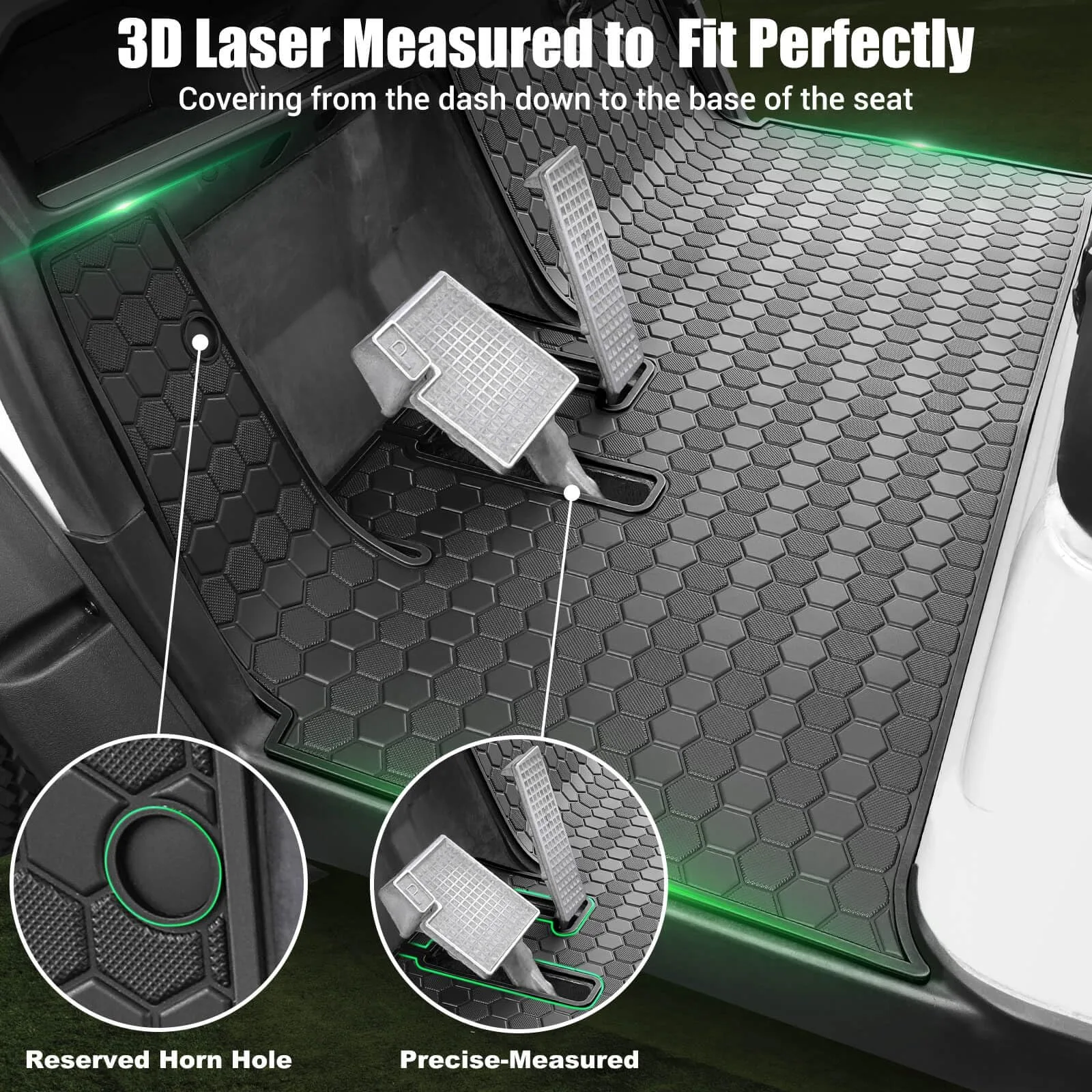 MOSNAI Floor Mat for Yamaha Drive2 Golf Carts 2017-2023 image 4