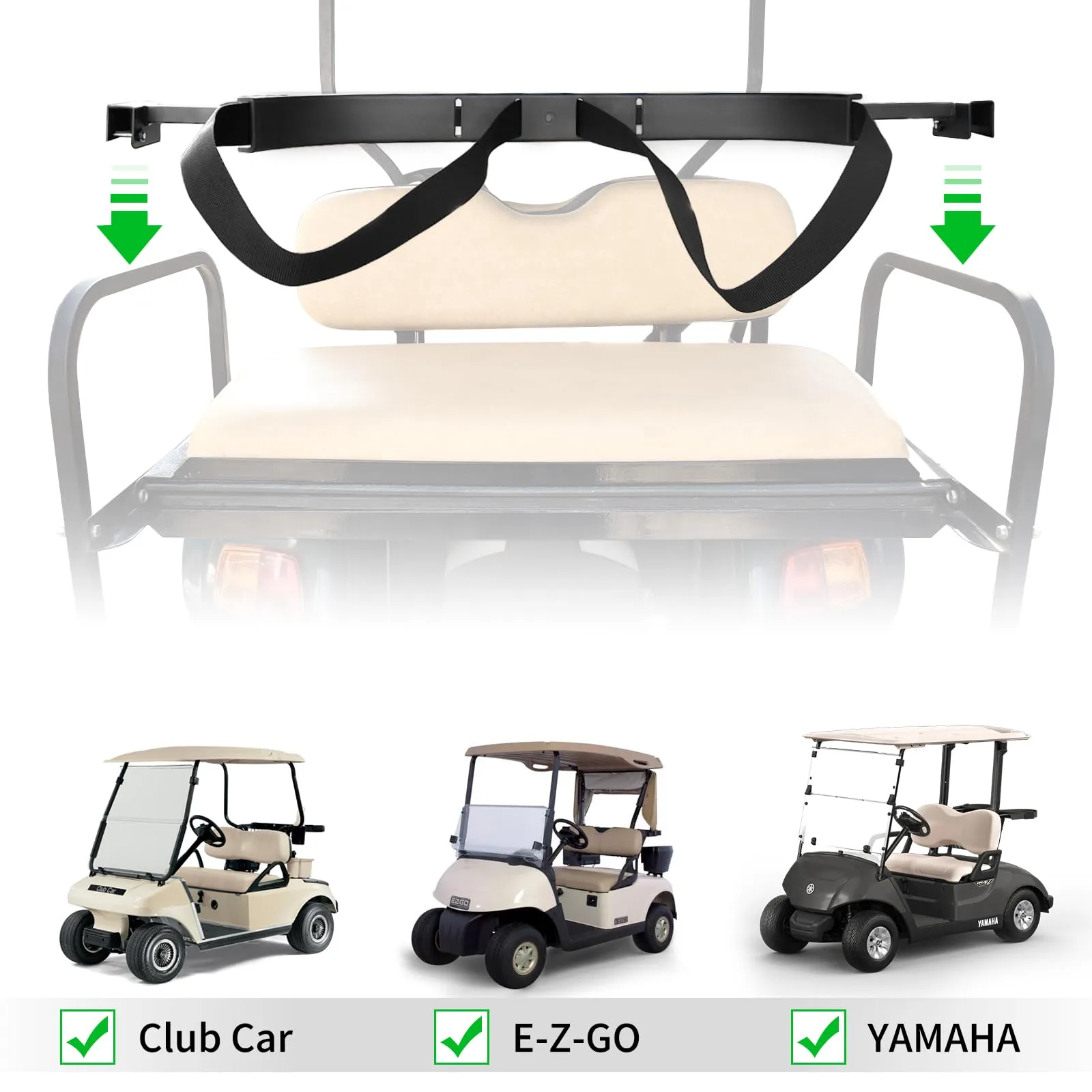 Shu-Ran Adjustable Golf Cart Rear Seat Bag Holder image 3