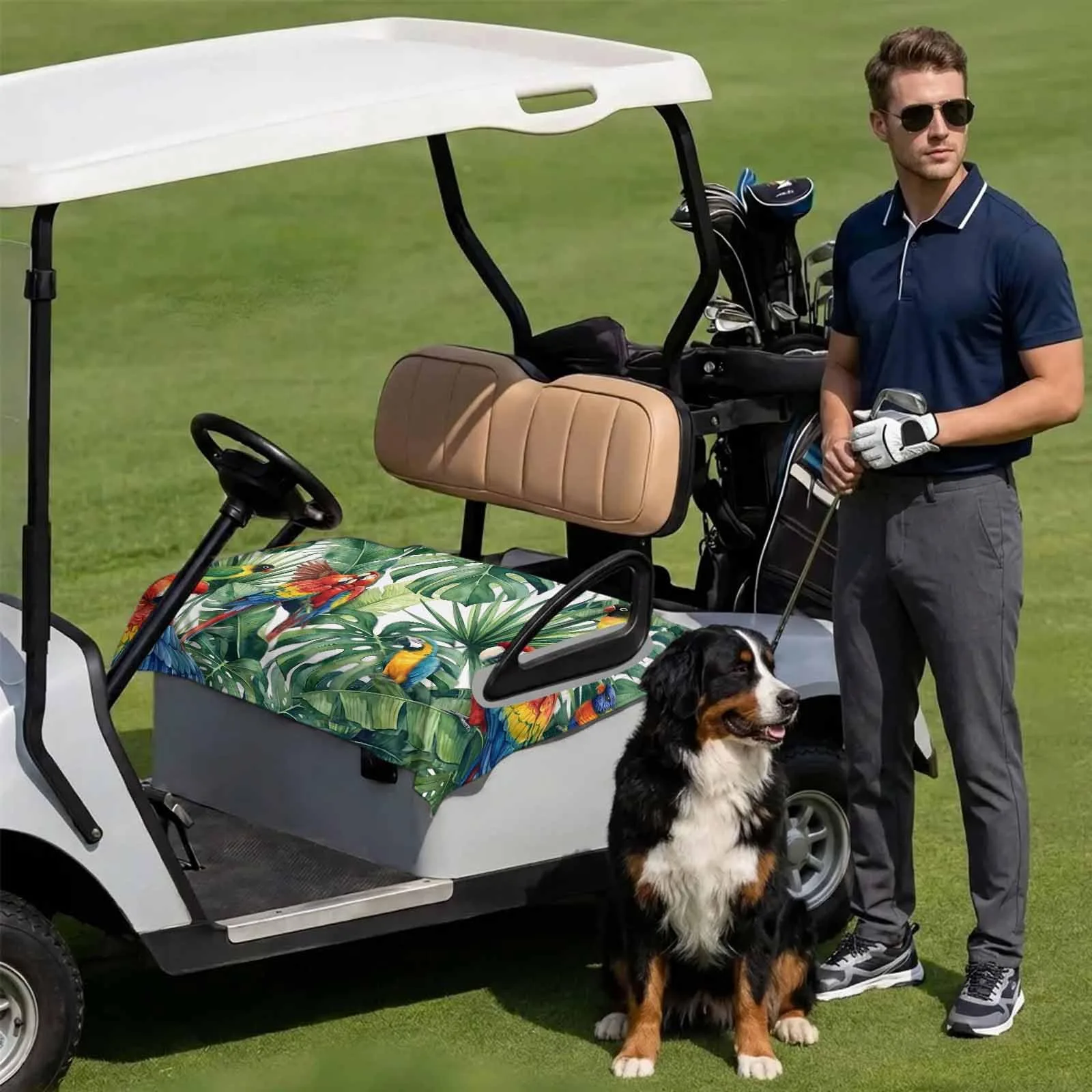 DecorLovee 51 x 31 Microfiber Golf Cart Seat Cover (DLE202606101781062736278024976) image 3