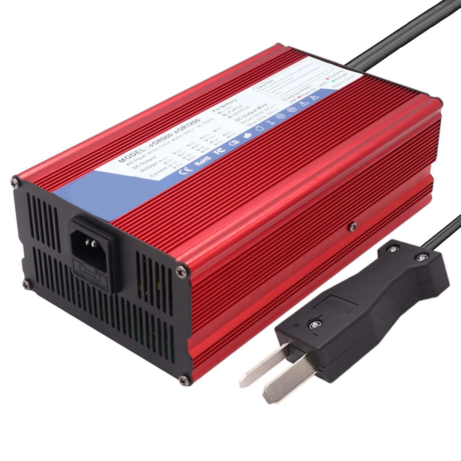 SFKLYU 48V 15A Golf Cart Battery Charger with Crowfoot Plug - 65846443