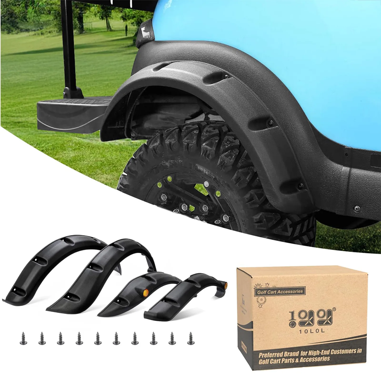 10L0L Fender Flares for Club Car Precedent 2004-Up