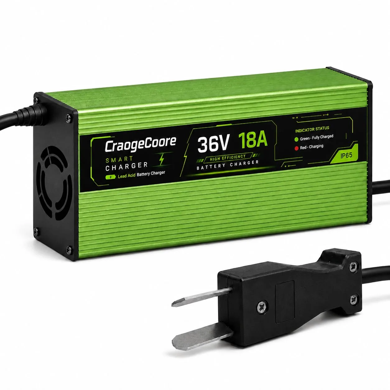 CraogeCoore 36V 18A Charger for E-Z-GO TXT and Yamaha