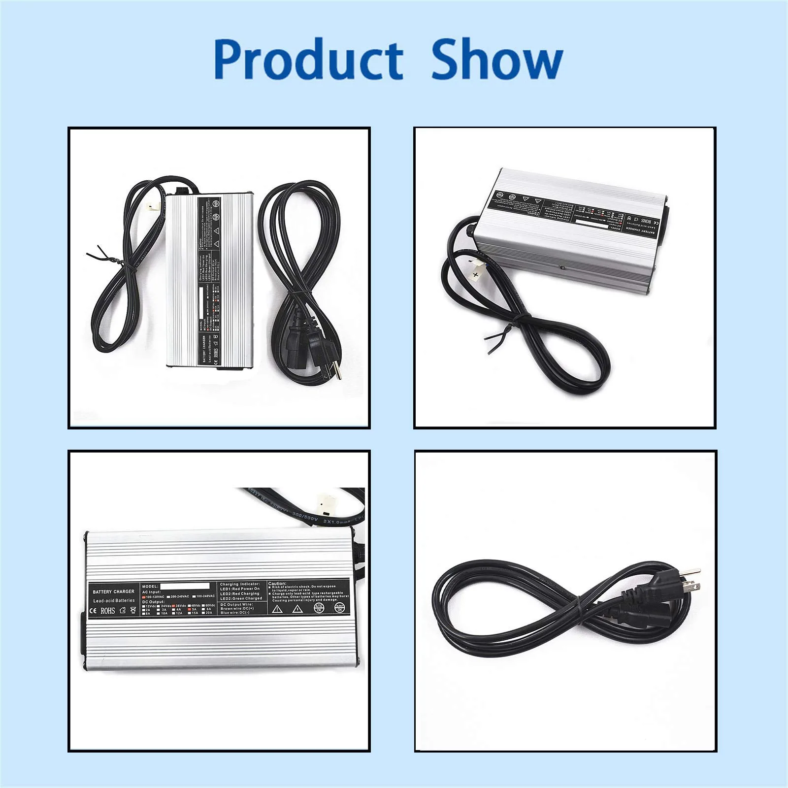Autoparts 36V 5A Golf Cart Charger — 100–120V AC Input image 2