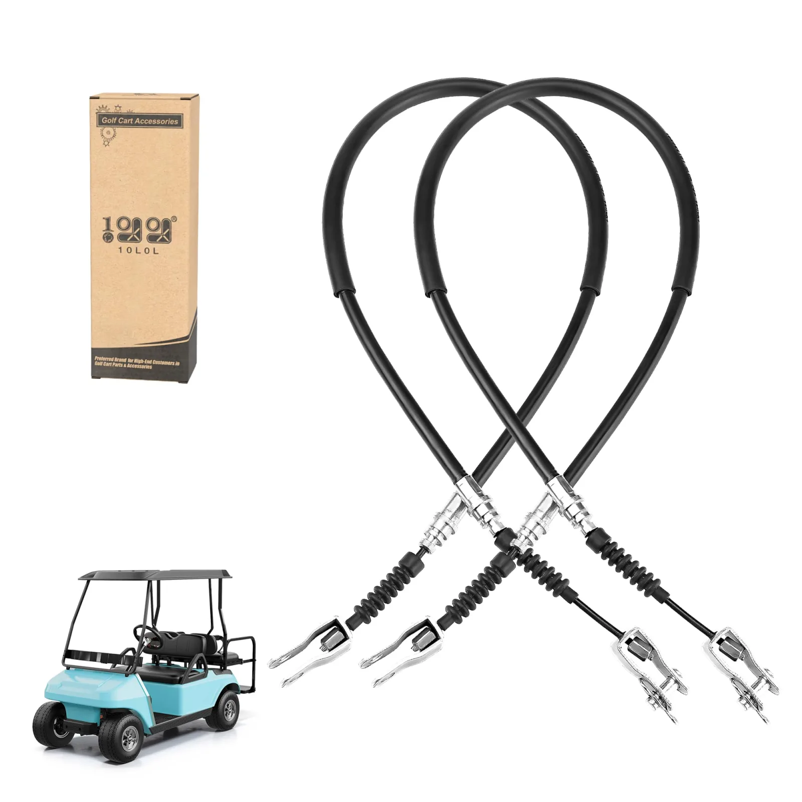 10L0L Brake Cable Set for Club Car DS 1981-1999