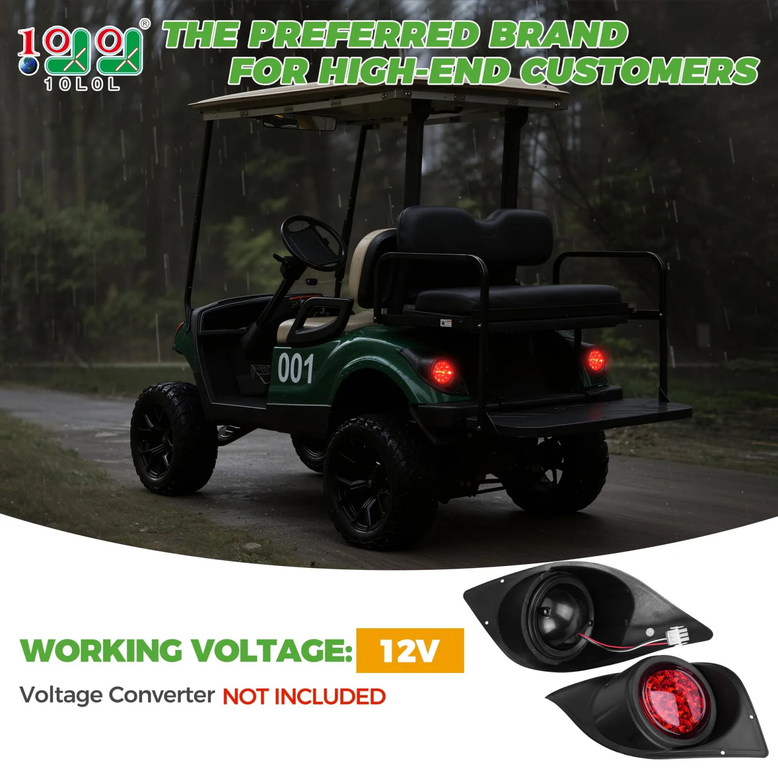 10L0L LED Tail Light Set for Yamaha G29/Drive 2007-2016 image 2
