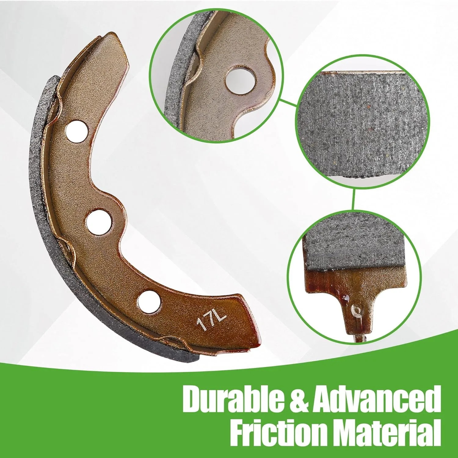 9.99WORLD MALL Golf Cart Brake Shoes 43235-35588 image 4
