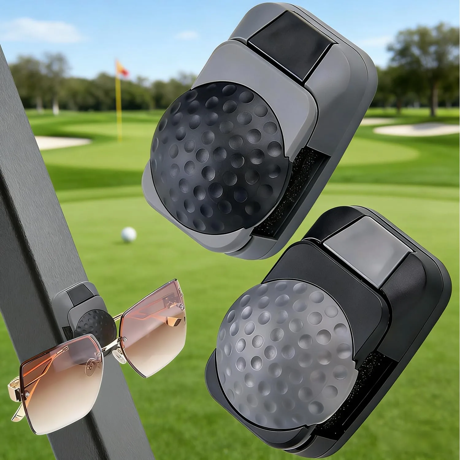 Generic CS386 Magnetic Golf Cart Sunglasses Holder