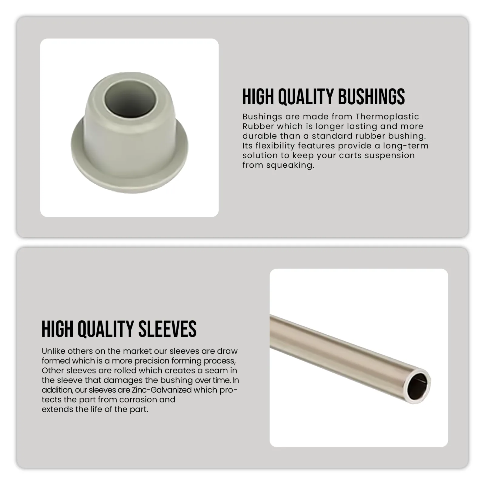 Huskey Front Bushing Kit for Club Car Precedent 2004+ image 3