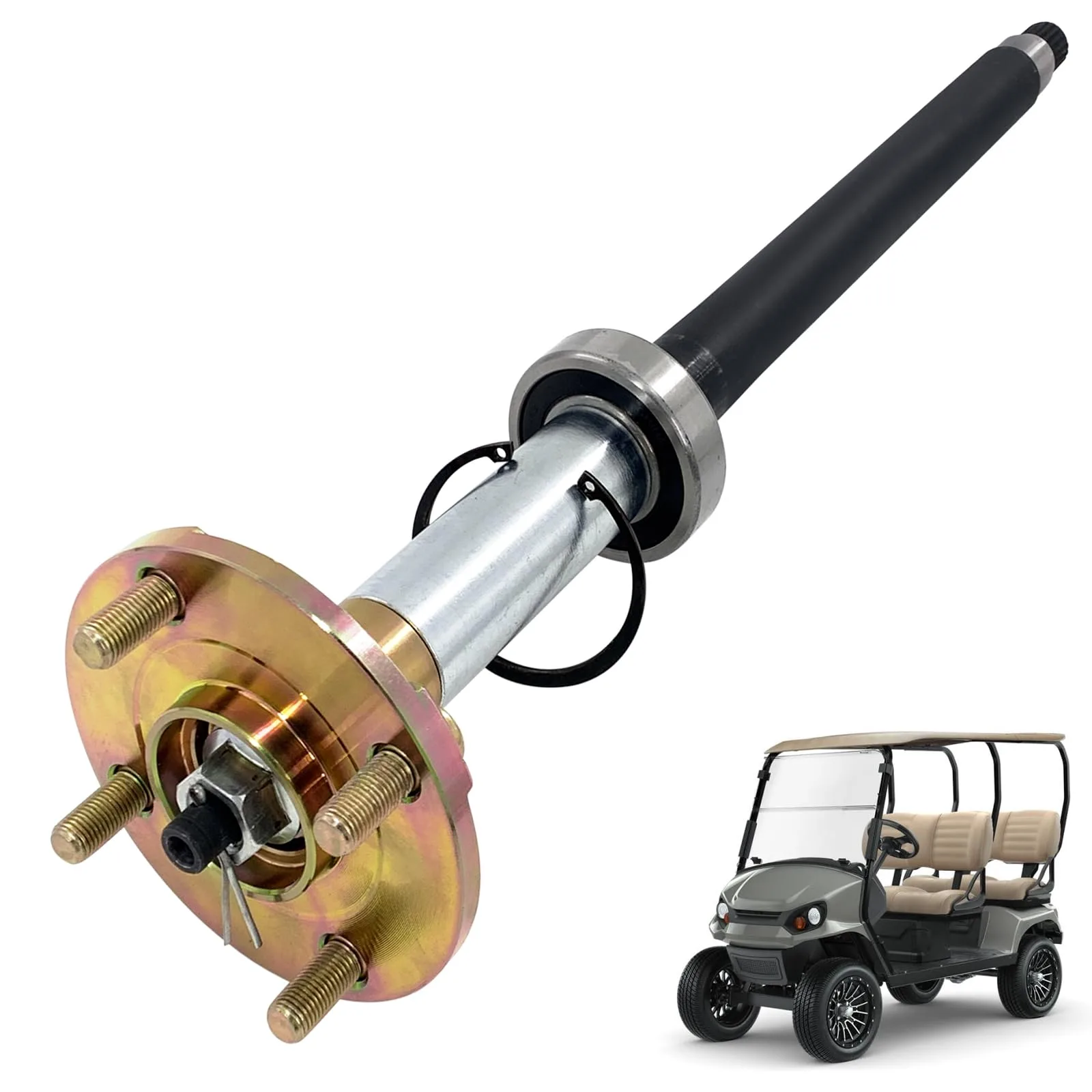 HUAYOUR Rear Axle Assembly for Yamaha G29 2007-2016