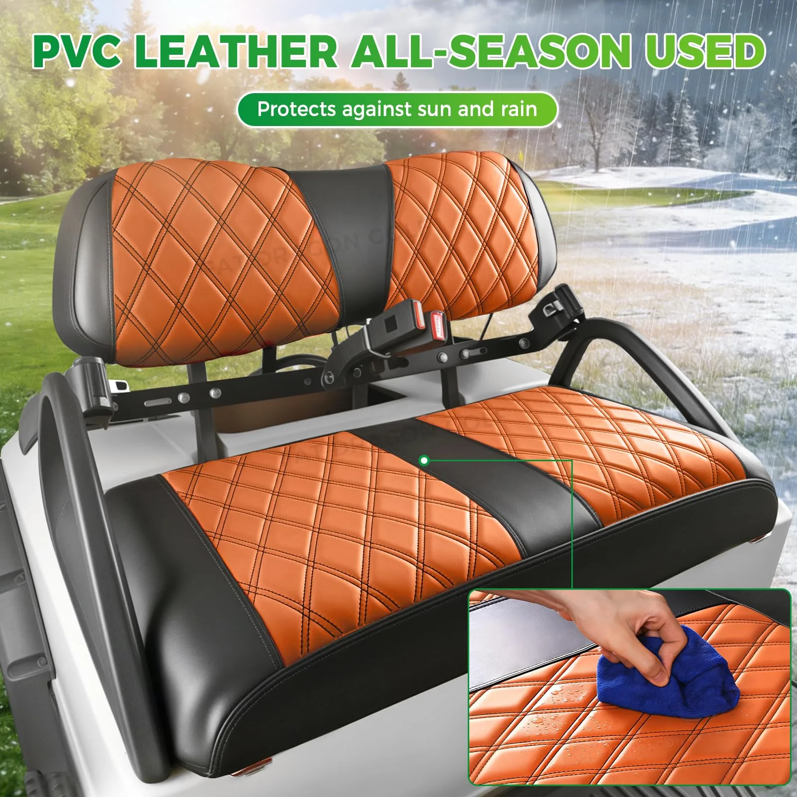 Panglong FDG-169 Seat Covers for Club Car DS Front Seats image 4