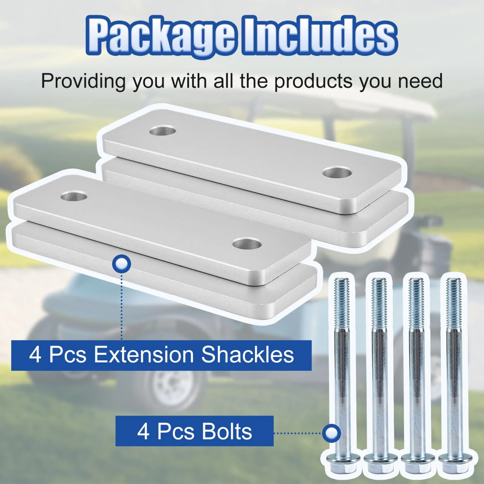 B4B 1-Inch Rear Lift Kit for Club Car Precedent, Onward & Tempo image 2