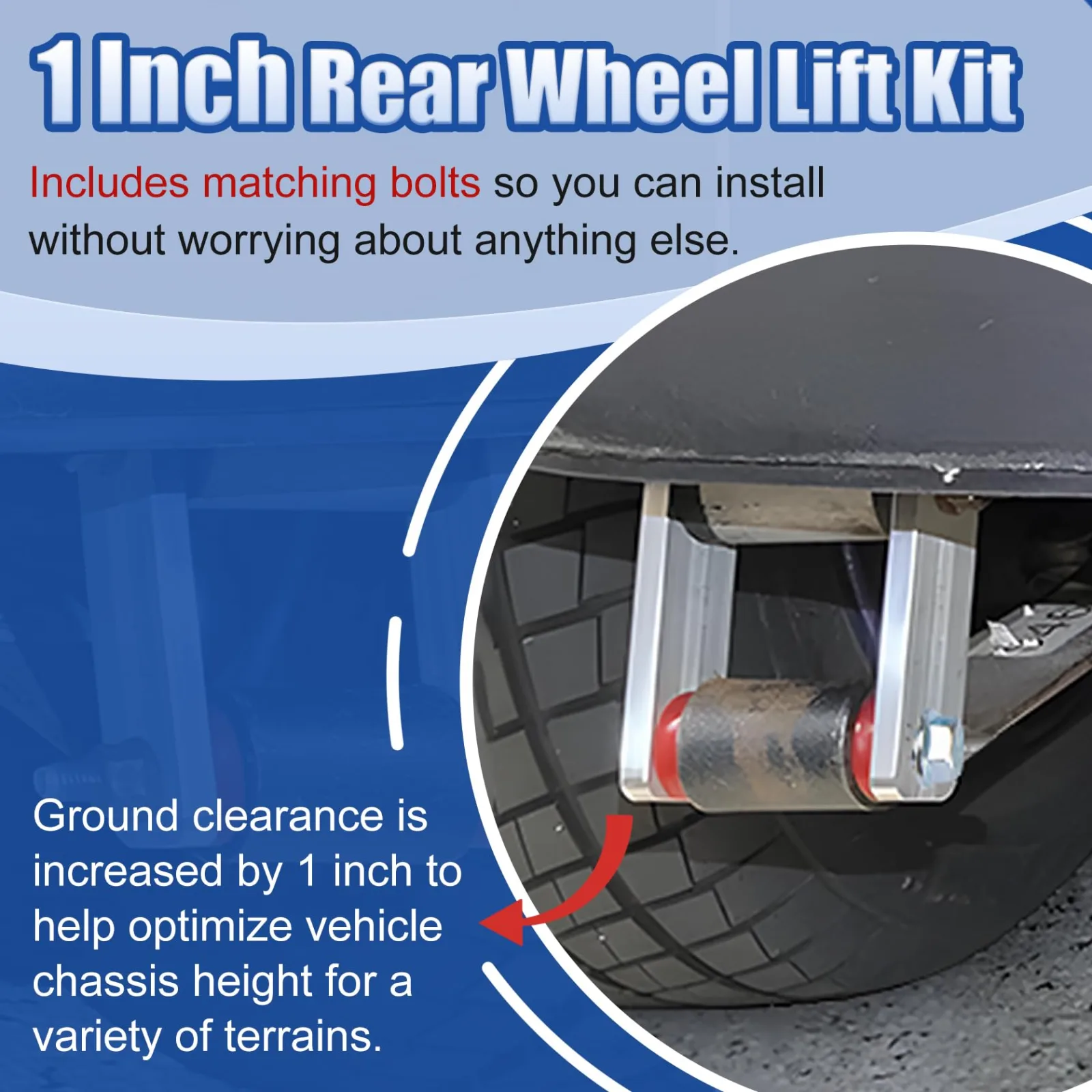 B4B 1-Inch Rear Lift Kit for Club Car Precedent, Onward & Tempo image 3