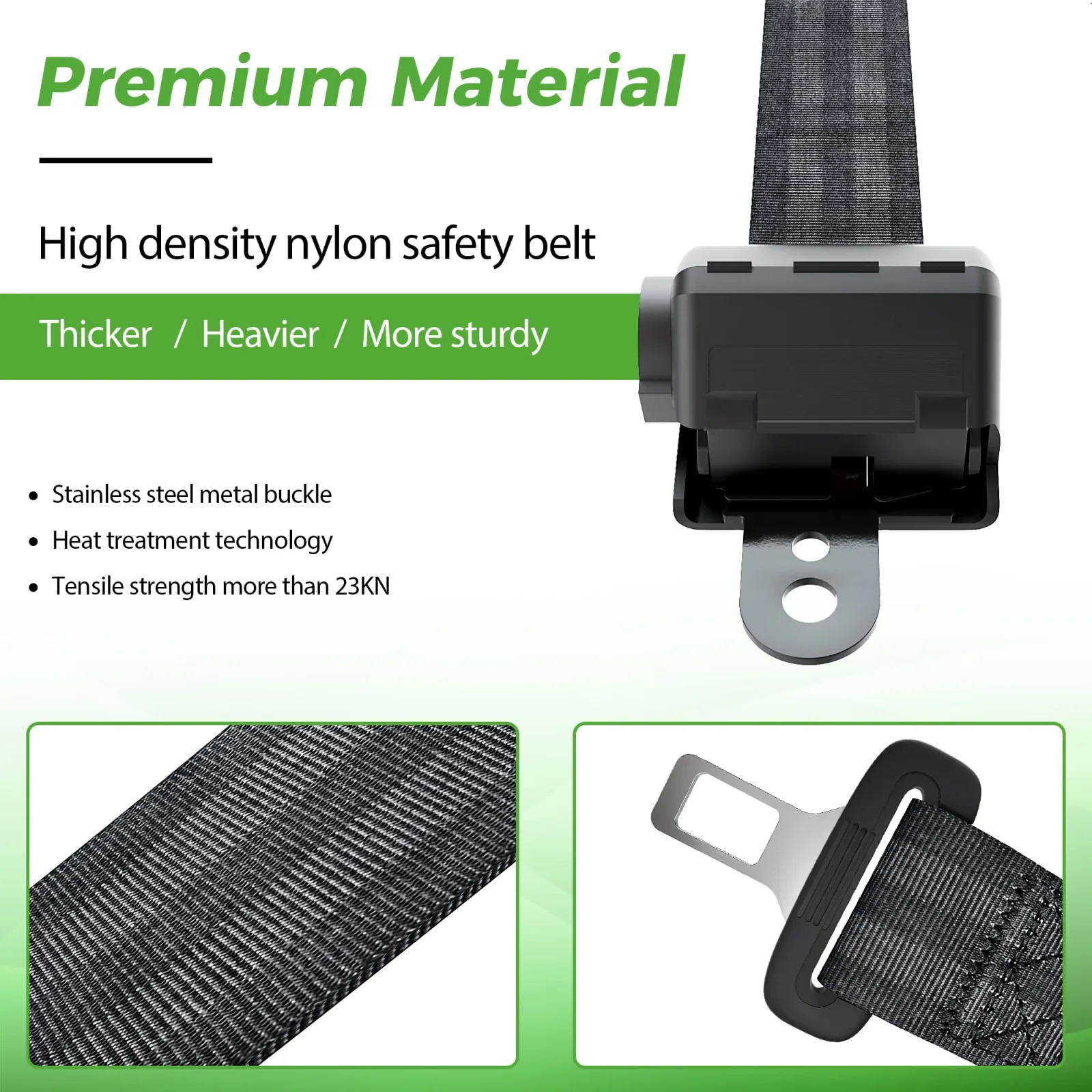 Universal Golf Cart Seat Belt Kit for Yamaha Club Car E-Z-GO image 3