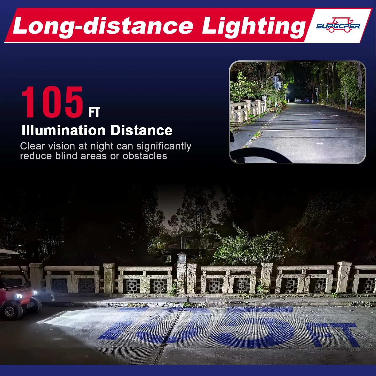 SUPGCPER LED Light Kit for Club Car DS 1993+ image 3