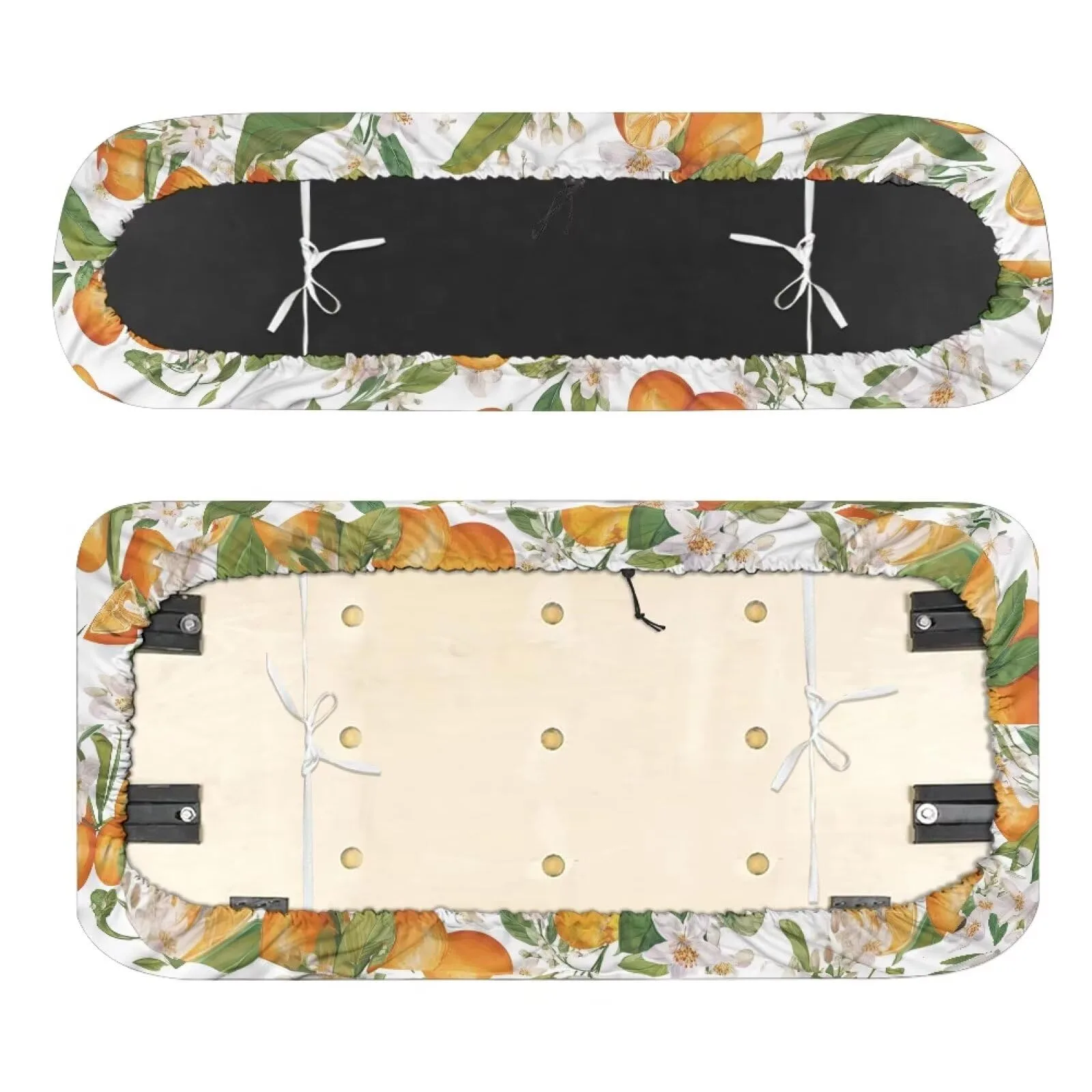 Quidrwyo Orange Golf Cart Seat Cover Set image 2