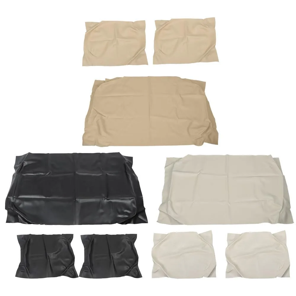 Club Car DS Front Seat Covers 1982-2000.5 Black Vinyl
