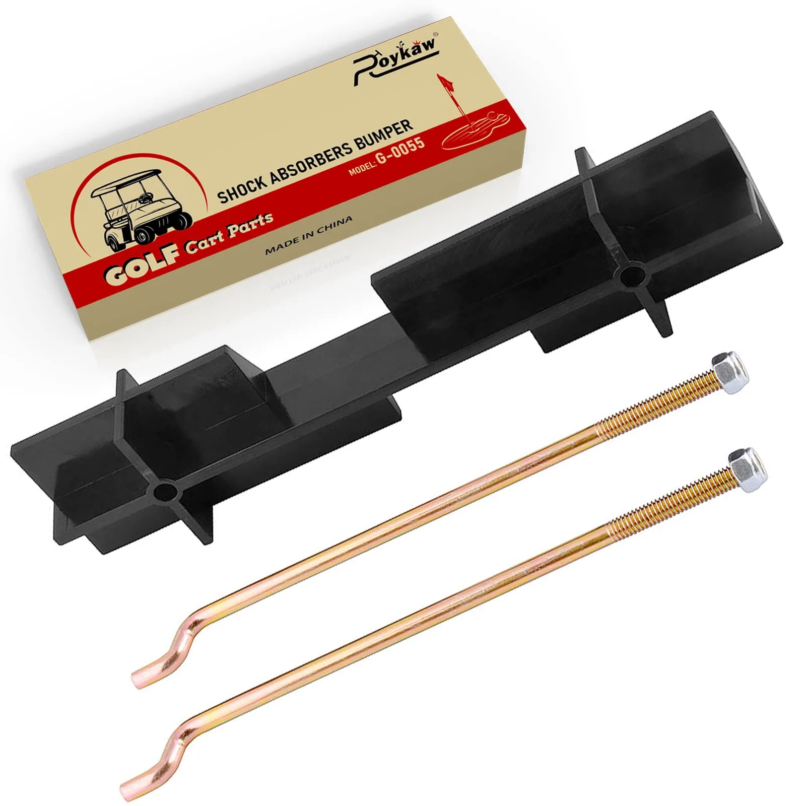 Roykaw E-Z-GO Battery Hold-Down Plate and Rod Kit