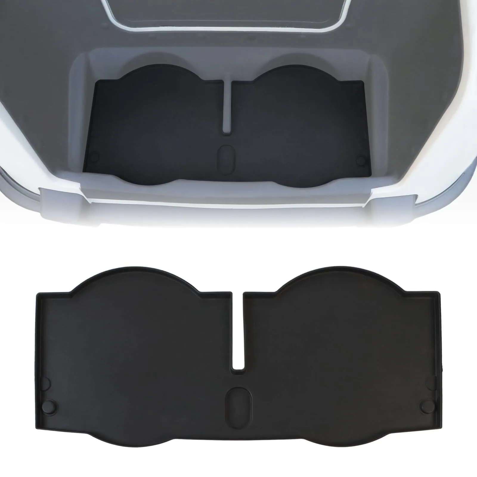 CYOOYC TPE Bag Well Mat for E-Z-GO RXV 2008–2015 — Black