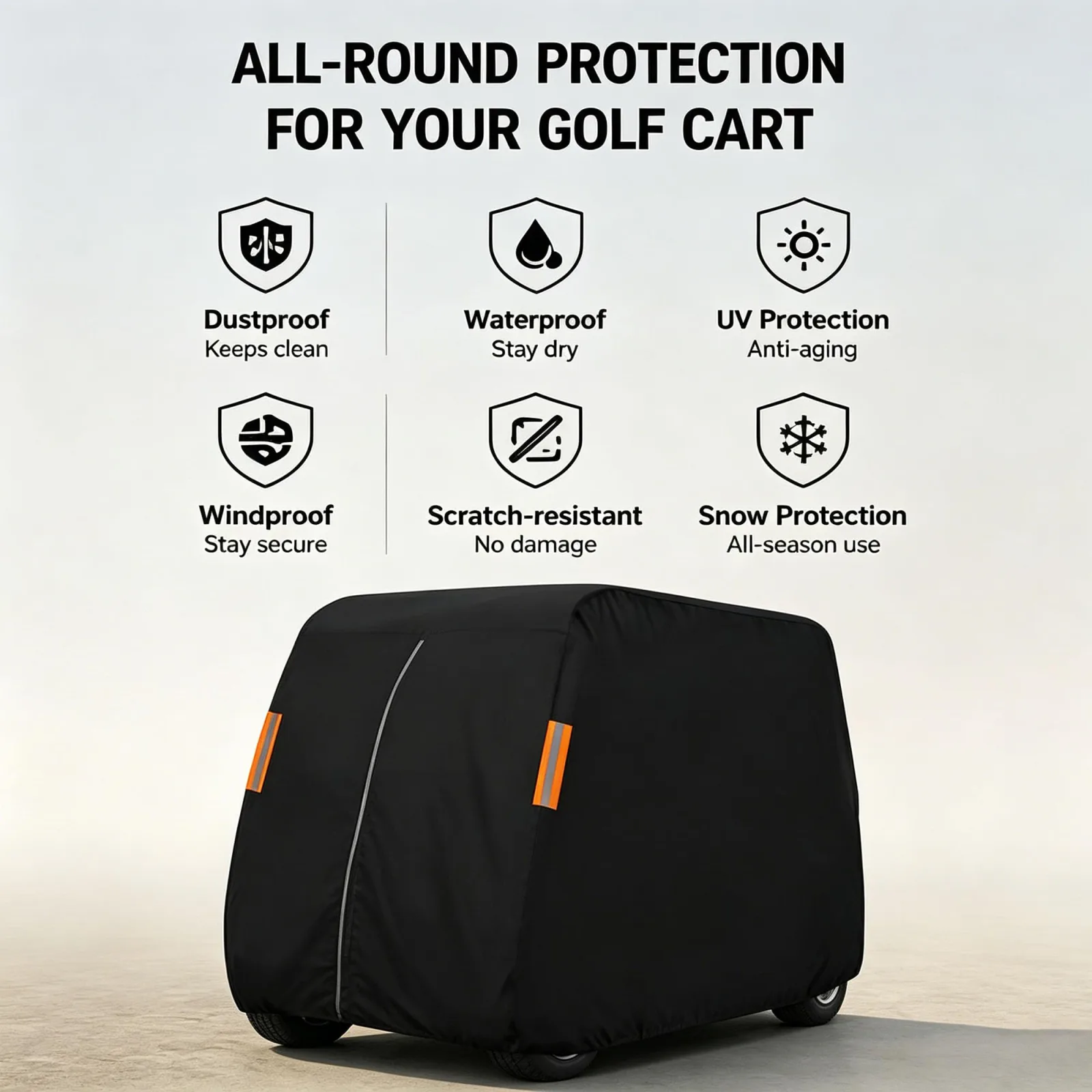 Generic Cover for Evolution D5 Ranger 4 Golf Cart image 3