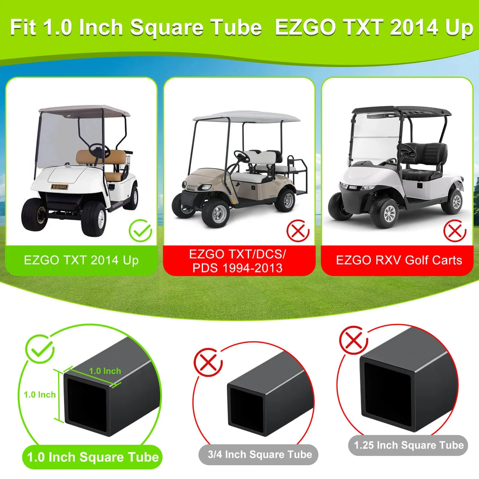 LEAPGOMAX Windshield Clips for E-Z-GO TXT 2014+ image 2