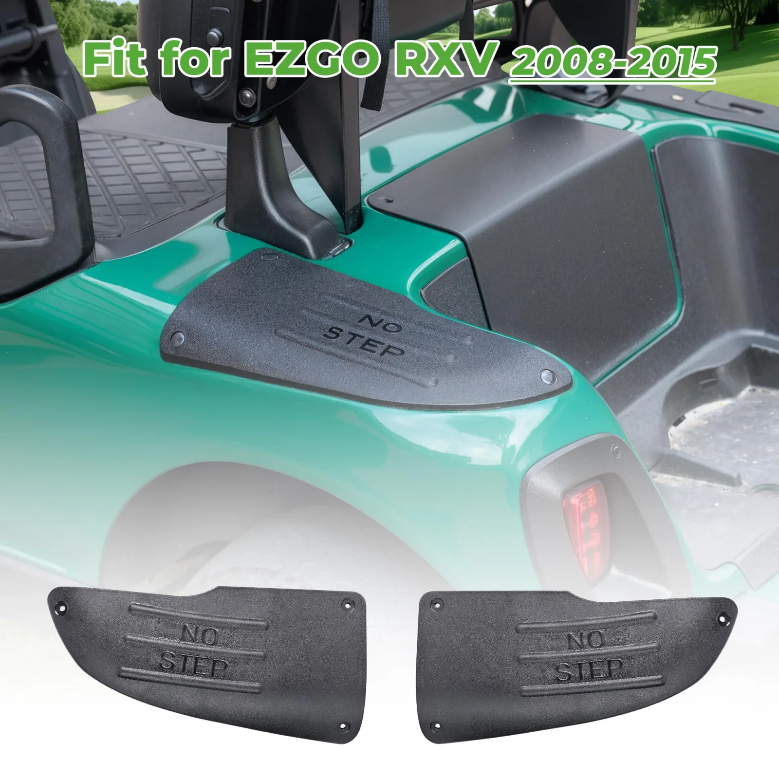 10L0L Rear Side Guard Set for EZGO RXV Golf Carts image 3