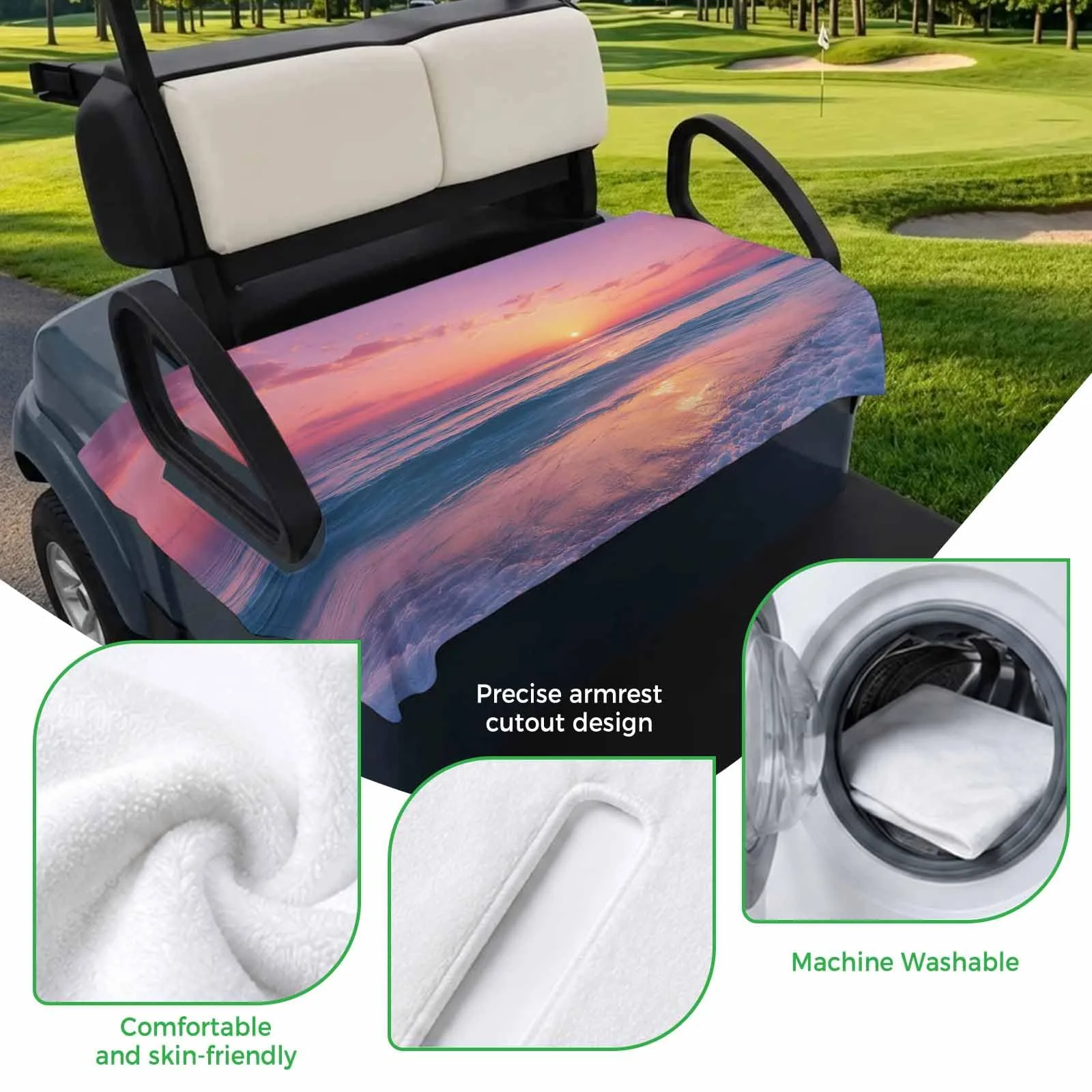 Trosturdspn Golf Cart Seat Towel Blanket 51 x 31-Inch image 3