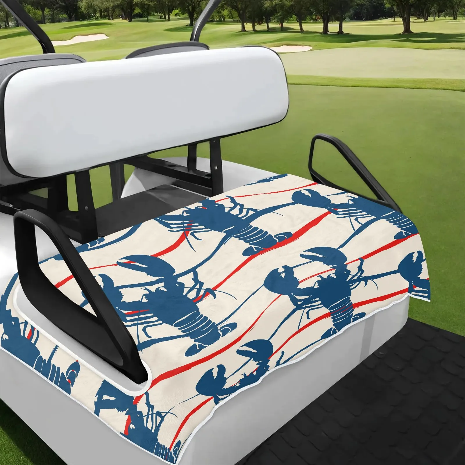 Tiveruda 51" x 31" Universal 2-Person Golf Cart Seat Cover