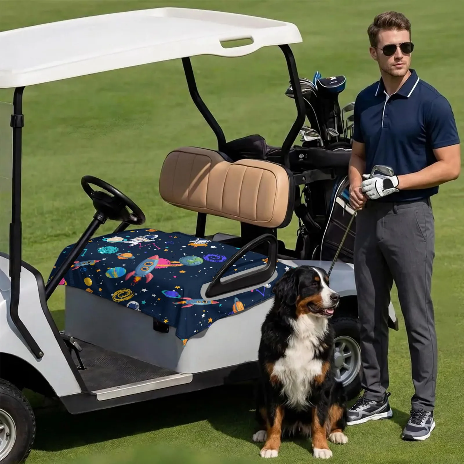 DecorLovee Golf Cart Seat Cover for 2-Seater Carts image 3