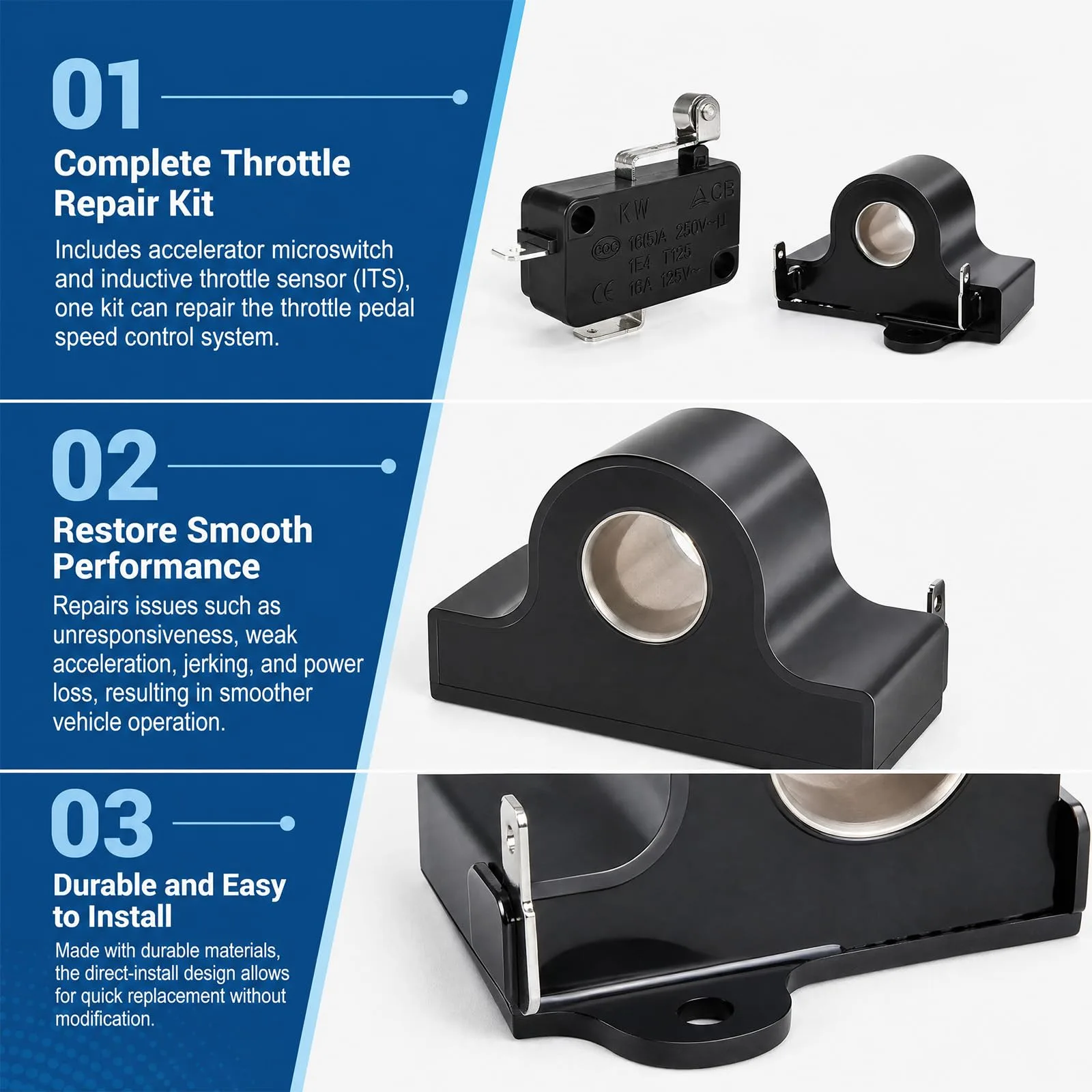 BTFO Throttle Repair Kit for E-Z-GO TXT 1994+ image 4