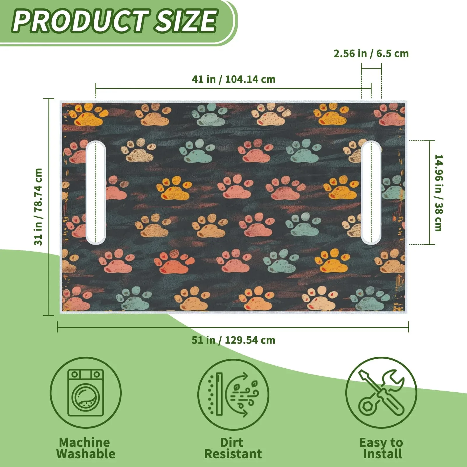Tiveruda Golf Cart Seat Cover for Double Seats, 51 x 31 in image 2