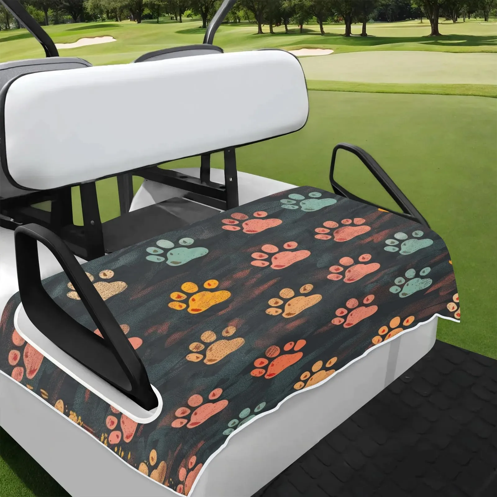 Tiveruda Golf Cart Seat Cover for Double Seats, 51 x 31 in